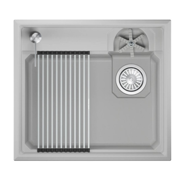 Кухонная мойка GRANULA KITCHEN SPACE RINZER кварц (5807R, АРКТИК)
