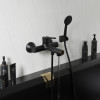 Смеситель для ванны 35k MIXLINE ML23-01 "Round Black" (550748)