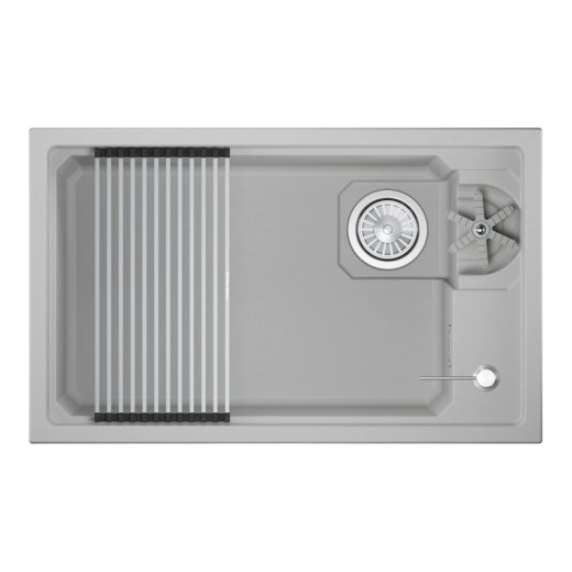 Кухонная мойка GRANULA KITCHEN SPACE RINZER кварц (7309RU, АРКТИК)