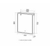 Зеркало шкаф MIXLINE 600*800 (ШВ) правый, сенсорный выкл, светодиодная подсветка ВИКТОРИЯ (547256)