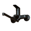 Смеситель для ванны и раковины 35k MIXLINE МЛ14-02 (ML14-02BL) ЧЕРНЫЙ (556606)