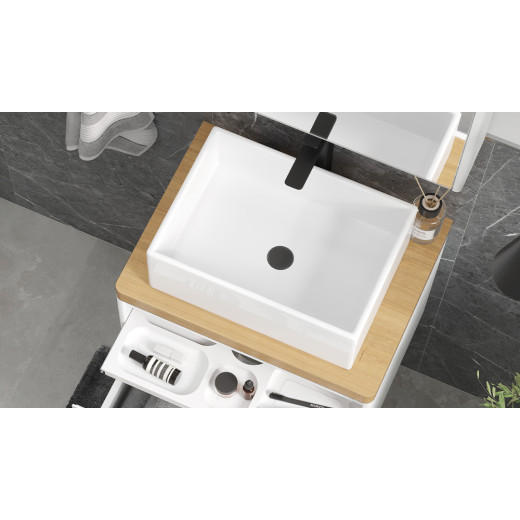 Столешница Velvex Klaufs 600 без отверстий, Invisible Line (st.KLA.60 дуб французский)