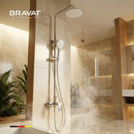 Душевая система цвет хром BRAVAT (F9807938CP-A-SW)