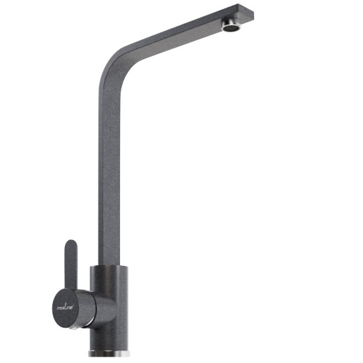 Смеситель для кухни MIXLINE ML-GS14 35к (309) темно-серый высок. излив (550680)