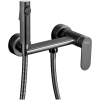 Гигиенический душ со смесителем Haiba оружейная сталь (HB5516-3)