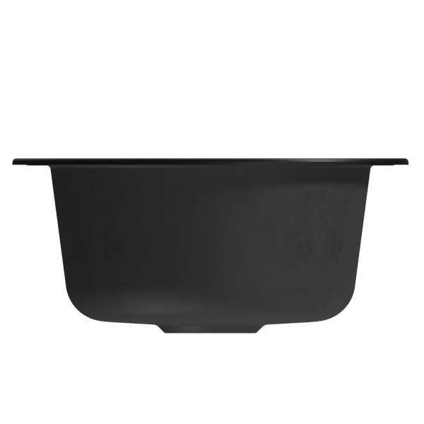 Мойкa MIXLINE ML-GM13 круглая ультра-черная (344) 495мм (глуб. чаши 200) NEW (551898)