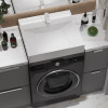 Раковина над стиральной машиной MIXLINE "КРИСТАЛЛ" 60*55 ш*г, с кронштейнами (MIXLINE) (558984)
