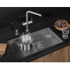 Кухонная мойка GRANULA KITCHEN SPACE RINZER кварц (7309RU, АЛЮМИНИУМ)