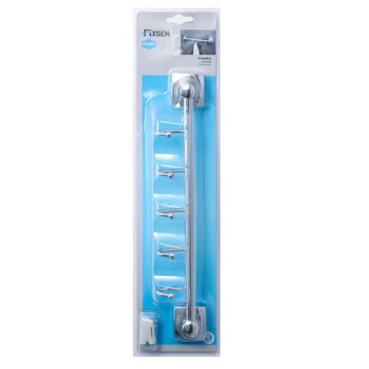 Планка FIXSEN Kvadro 5 крючков (FX-61305В-5)