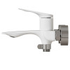 Смеситель для ванны MIXLINE ML41-01 "Swan White" 35k белый/хром (553909)