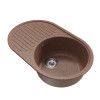 Мойка MIXLINE ML-GM16 овальная с крылом терракотовая (307) 730*460*180мм NEW (551925)