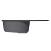 Мойка MIXLINE ML-GM16 овальная с крылом антрацит (343) 730*460*180мм NEW (551933)