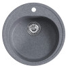 Мойкa MIXLINE ML-GM11 круглая графит (342) 500мм (глуб. чаши 180) NEW (551827)