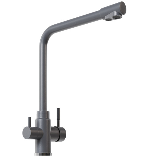 Смеситель для кухни MIXLINE ML-GS13 35к (342) графит с вых. для питьевого фильтра (550673)