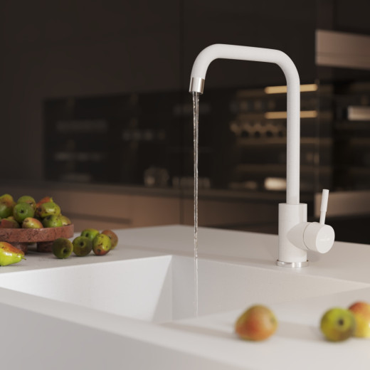 Смеситель для кухни MIXLINE ML-GS12 35к (341) молоко высок. излив (550661)