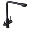 Смеситель для кухни MIXLINE ML-GS13 35к (343) антрацит с вых. для питьевого фильтра (550674)