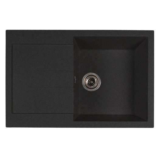 Мойка MIXLINE МЛ-ГМС107 (ML-GMS107) СТАНДАРТ с крылом, черный (308), 770*493*190мм (558128)