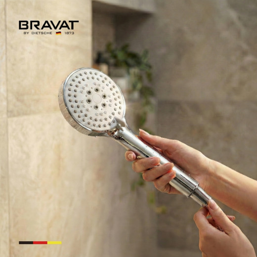 Лейка для душа цвет хром BRAVAT (D2255CP-SW)
