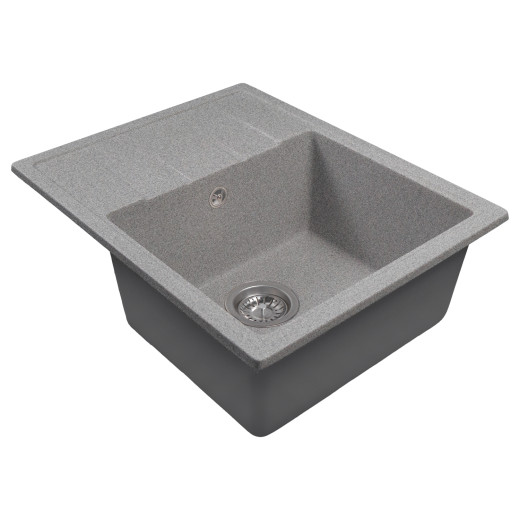 Мойка MIXLINE МЛ-ГМС103 (ML-GMS103) СТАНДАРТ с крылом, темно-серый (309), 570*460*190мм (558119)