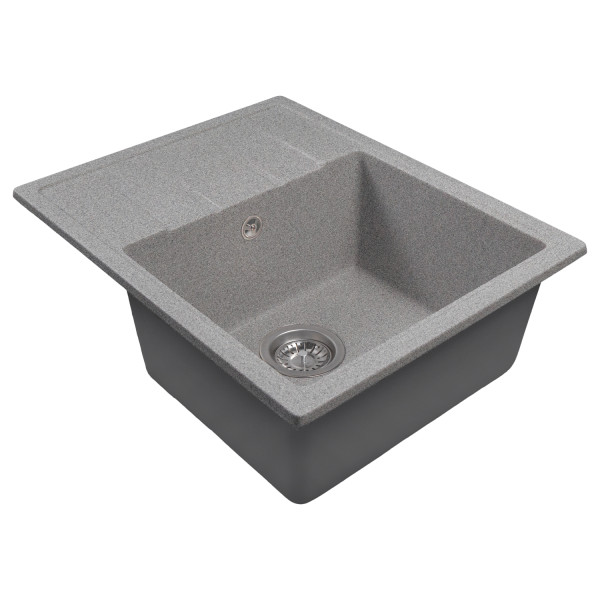 Мойка MIXLINE МЛ-ГМС103 (ML-GMS103) СТАНДАРТ с крылом, темно-серый (309), 570*460*190мм (558119)