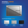 Комплект CERSANIT CARINA XL DPL EO slim инсталляция AQUA 40 SMART M кнопка CORNER пластик хром глянцевый (69310)