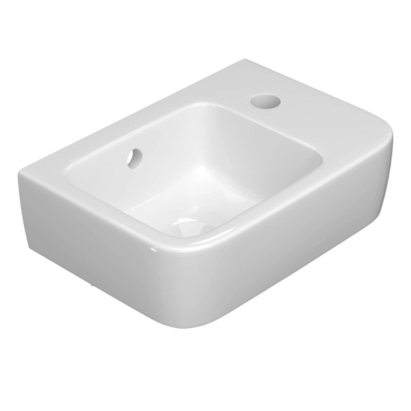 Умывальник-рукомойник MIXLINE "Сквэа-36" с отв., с крепл., подвесной КЕРАМИН (557993)