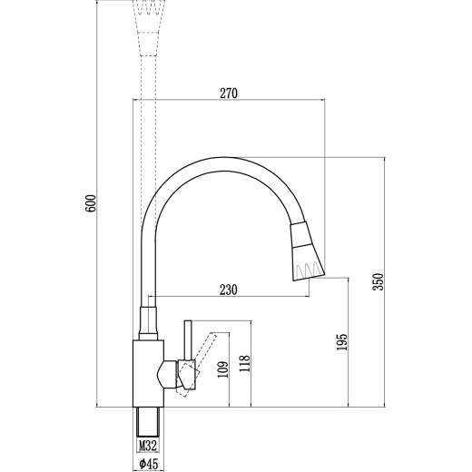 Смеситель для кухни Fmark (FS8299H-04)