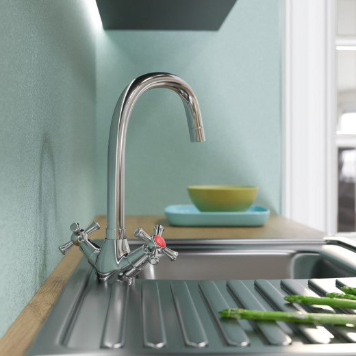 Смеситель для кухни MIXLINE ML10-032 высокий излив (529850)