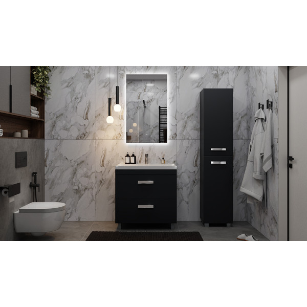 Пенал напольный Velvex Orlando 190, серый (pn.ORL.40 графит)