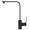 Смеситель для кухни 35k MIXLINE ML34-032 "Solo Black" высокий излив, боковая ручка (553196)