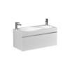 Тумба подвесная Velvex Otto 100 белая под раковину rkOTT.100-81 (Otto) (tp.OTO.OTT.100.1Y белый глянец)