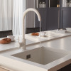 Смеситель для кухни MIXLINE ML-GS15 35к (331) белый высок. излив (550693)