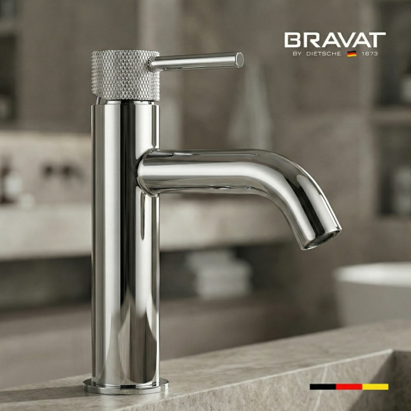 Смеситель для раковины цвет хром BRAVAT (F1787918CP-SW)