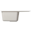 Мойка MIXLINE ML-GM26 с крылом, ультра-белая (341), 470*580*190мм NEW (552083)