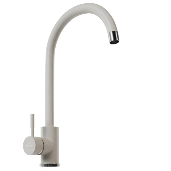 Смеситель для кухни MIXLINE ML-GS15 35к (331) белый высок. излив (550693)