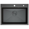 Кухонная мойка DQ нержавеющая сталь графит (DKS605006)