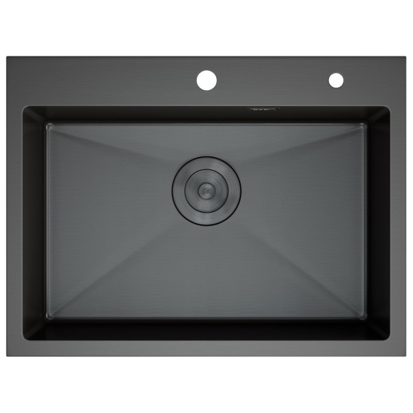 Кухонная мойка DQ нержавеющая сталь графит (DKS605006)