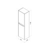 Пенал подвесной IDDIS Edifice 35 см белый (EDI35W0i97)