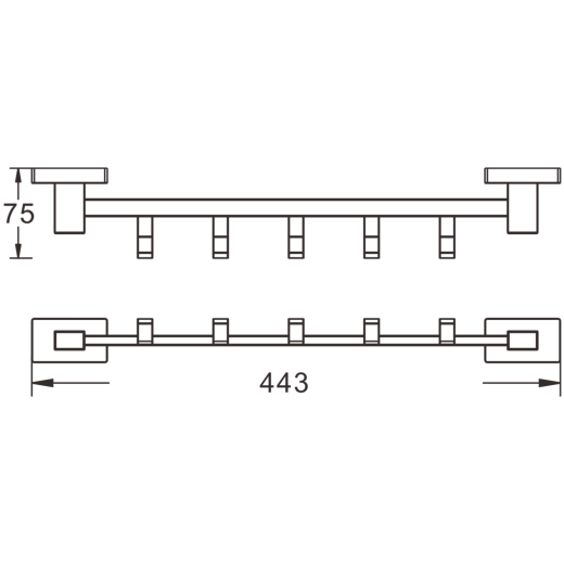 Полка для полотенец BELZ (B90424)