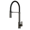 Смеситель для кухни 35k MIXLINE МЛНС-0402Г (MLSS-0402BL)черн.гиб. изл магнит, п/гайку ЧЕРНЫЙ ГРАФИТ (556021)