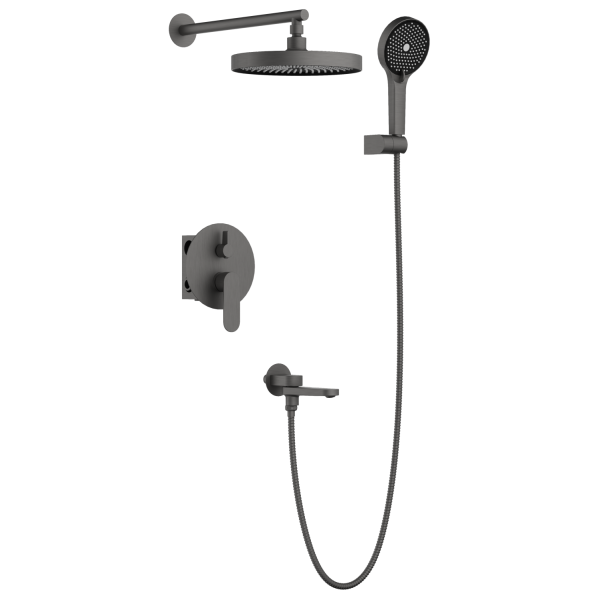 Душевая система BELZ встроенная оружейная сталь (B80713-3)