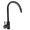 Смеситель для кухни MIXLINE ML-GS15 35к (308) черный высок. излив (550689)