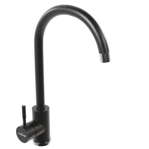 Смеситель для кухни MIXLINE ML-GS15 35к (308) черный высок. излив (550689)