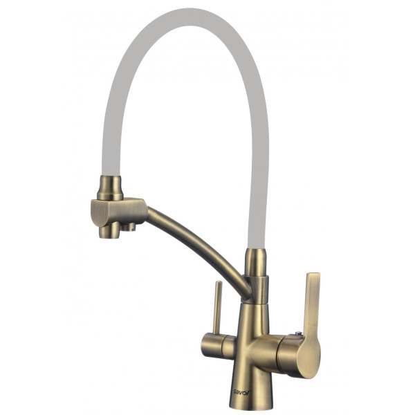 Смеситель для мойки бронзовый под фильтр Savol (S-L1805C-04)