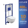 Комплект CERSANIT BRASKO SMART DPL EO slim инсталляция AQUA 50 PRIME М LP (69315)