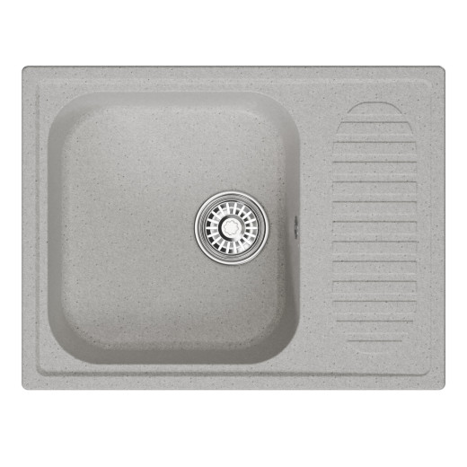 Мойка MIXLINE ML-GM18 с крылом  серая (310) 640*490*190мм NEW (551972)