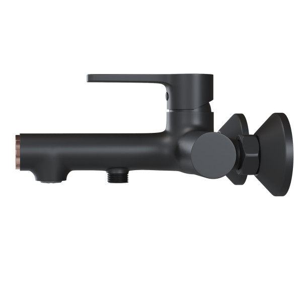 Смеситель для ванны 35k MIXLINE ML23-01 "Round Black" (550748)