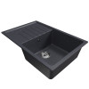 Мойка MIXLINE ML-GM19 с крылом антрацит (343) 750*500*200мм NEW (551989)