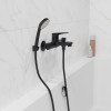 Смеситель для ванны 35k MIXLINE МЛ14-01 (ML14-01BL) ЧЕРНЫЙ (556603)