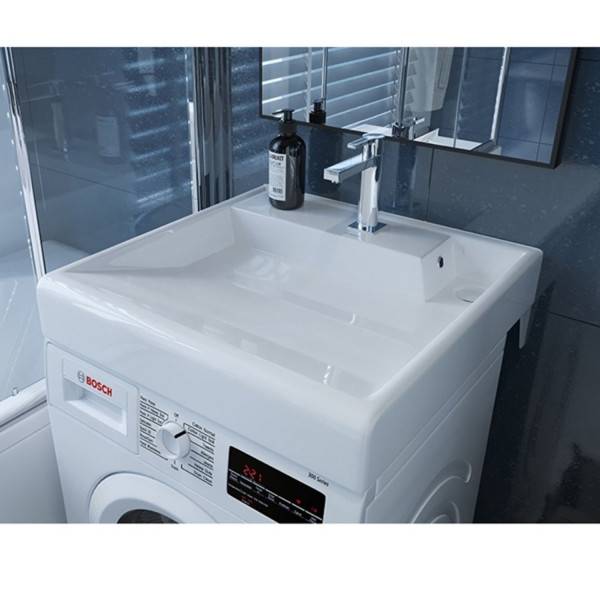 Раковина над стиральной машиной MIXLINE "Престиж - 60*60" ш*г, с кронштейнами (Kirovit) (540752)